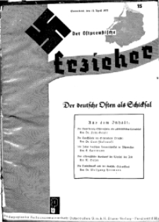 Der Ostpreussische Erzieher : das Schullandheim , 1935, H. 15.