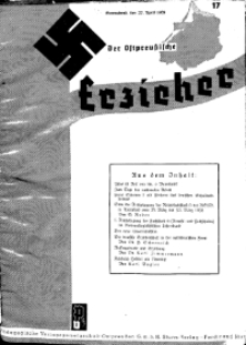 Der Ostpreussische Erzieher : das Schullandheim , 1935, H. 17.