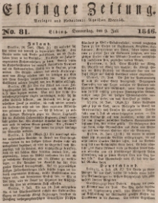 Elbinger Zeitung, No. 81 Donnerstag, 9. Juli 1846