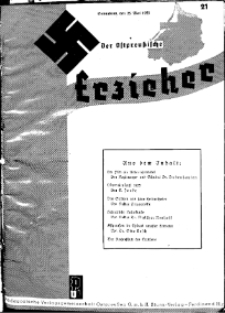 Der Ostpreussische Erzieher : das Schullandheim , 1935, H. 21.