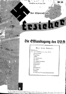 Der Ostpreussische Erzieher : das Schullandheim , 1935, H. 28/30.