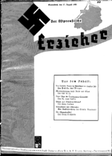 Der Ostpreussische Erzieher : das Schullandheim , 1935, H. 33.