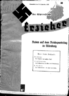 Der Ostpreussische Erzieher : das Schullandheim , 1935, H. 38.