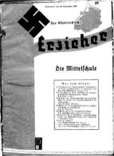 Der Ostpreussische Erzieher : das Schullandheim , 1935, H. 39.