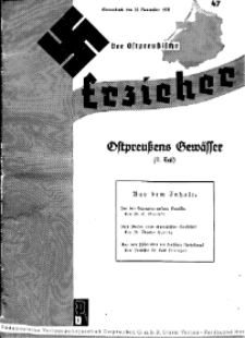 Der Ostpreussische Erzieher : das Schullandheim , 1935, H. 47.