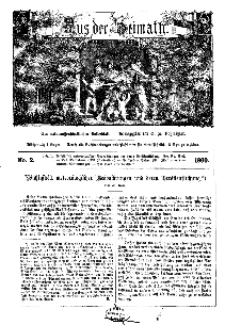 Aus der Heimath. Ein naturwissenschaftliches Volksblatt, 1860, No. 2.