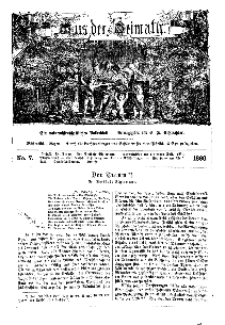 Aus der Heimath. Ein naturwissenschaftliches Volksblatt, 1860, No. 7.