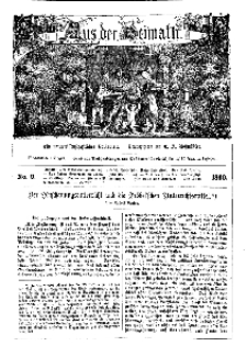 Aus der Heimath. Ein naturwissenschaftliches Volksblatt, 1860, No. 9.