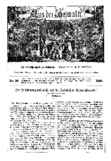 Aus der Heimath. Ein naturwissenschaftliches Volksblatt, 1860, No. 10.