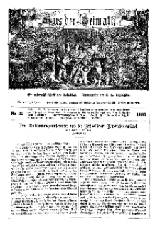 Aus der Heimath. Ein naturwissenschaftliches Volksblatt, 1860, No. 11.