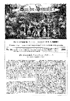 Aus der Heimath. Ein naturwissenschaftliches Volksblatt, 1860, No. 22.