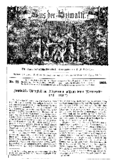 Aus der Heimath. Ein naturwissenschaftliches Volksblatt, 1860, No. 28.