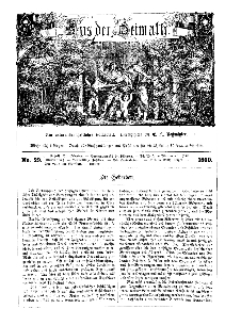 Aus der Heimath. Ein naturwissenschaftliches Volksblatt, 1860, No. 29.