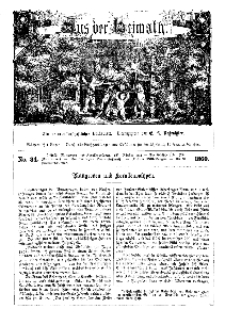 Aus der Heimath. Ein naturwissenschaftliches Volksblatt, 1860, No. 34.