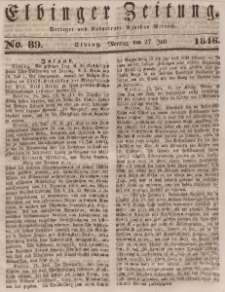 Elbinger Zeitung, No. 89 Montag, 27. Juli 1846