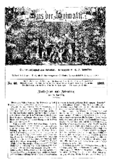 Aus der Heimath. Ein naturwissenschaftliches Volksblatt, 1860, No. 46.