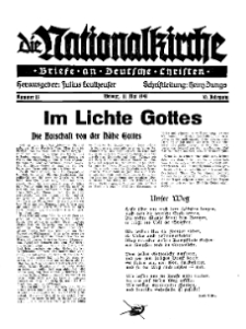 Die Nationalkirche : Briefe an Deutsche Christen, Jg. 10, 1941, H. 18.