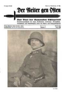 Der Reiter Gen Osten : das Blatt der Kameraden Schlageters, Jg. 8, 1937, H. 10.