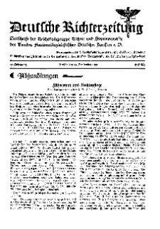 Deutsche Richterzeitung, Jg. 27, 1935, H. 8/9.