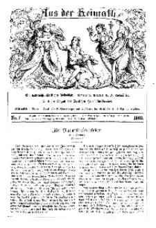 Aus der Heimath. Ein naturwissenschaftliches Volksblatt, 1863, No. 7.