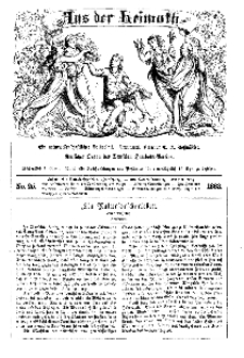 Aus der Heimath. Ein naturwissenschaftliches Volksblatt, 1863, No. 25.