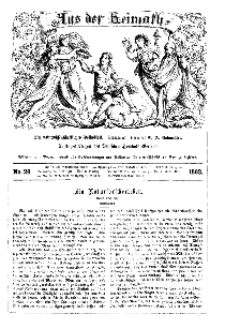 Aus der Heimath. Ein naturwissenschaftliches Volksblatt, 1863, No. 26.