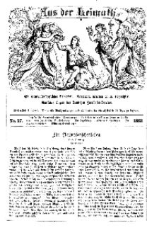 Aus der Heimath. Ein naturwissenschaftliches Volksblatt, 1863, No. 27.