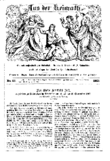 Aus der Heimath. Ein naturwissenschaftliches Volksblatt, 1863, No. 43.