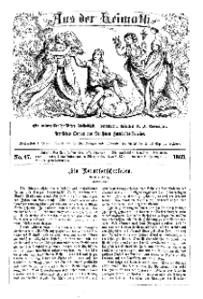 Aus der Heimath. Ein naturwissenschaftliches Volksblatt, 1863, No. 47.