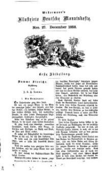 Westermann's Illustrirte Deutsche Monatshefte, [Bd. 4]. December 1858, Nro 27.