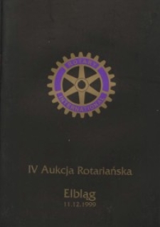 IV Aukcja Rotariańska - katalog, 1999