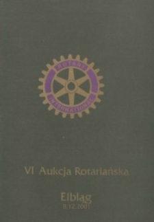 VI Aukcja Rotariańska - katalog, 2001