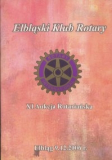 XI Aukcja Rotariańska - katalog, 2006