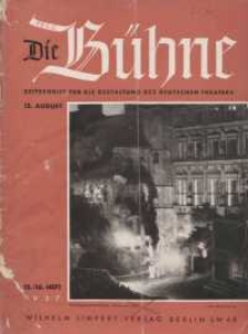 Die Bühne. Jg. 3, 1937, H. 15/16