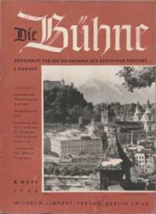 Die Bühne. Jg. [4], 1938, H. 8