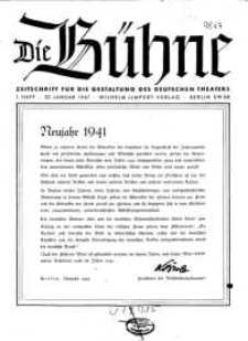 Die Bühne. Jg. [7], 1941, H. 1