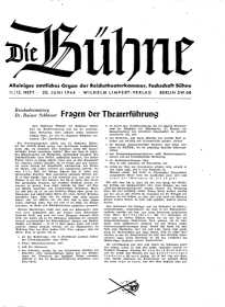 Die Bühne. Jg. [10], 1944, H. 11/12