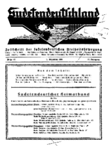 Sudetendeutschland : Zeitschrift für die sudetendeutsche Bewegung im Auslande, 1930, H. 12