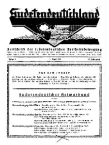 Sudetendeutschland : Zeitschrift für die sudetendeutsche Bewegung im Auslande, 1931, H. 4