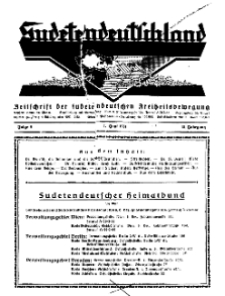 Sudetendeutschland : Zeitschrift für die sudetendeutsche Bewegung im Auslande, 1931, H. 6