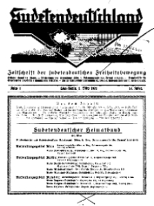 Sudetendeutschland : Zeitschrift für die sudetendeutsche Bewegung im Auslande, 1933, H. 3
