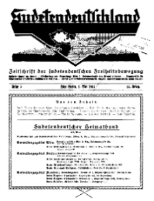 Sudetendeutschland : Zeitschrift für die sudetendeutsche Bewegung im Auslande, 1933, H. 5