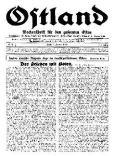 Ostland : Wochenschrift für den gesamten Osten, Jg. 15, 1934, Nr 5.