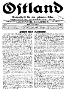 Ostland : Wochenschrift für den gesamten Osten, Jg. 15, 1934, Nr 12.