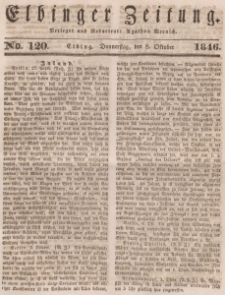 Elbinger Zeitung, No. 120 Donnerstag, 8. Oktober 1846