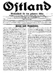 Ostland : Wochenschrift für den gesamten Osten, Jg. 15, 1934, Nr 20.