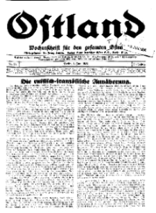 Ostland : Wochenschrift für den gesamten Osten, Jg. 15, 1934, Nr 22.