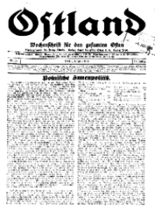 Ostland : Wochenschrift für den gesamten Osten, Jg. 15, 1934, Nr 23.