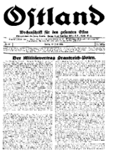 Ostland : Wochenschrift für den gesamten Osten, Jg. 15, 1934, Nr 28.