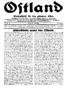 Ostland : Wochenschrift für den gesamten Osten, Jg. 15, 1934, Nr 30.